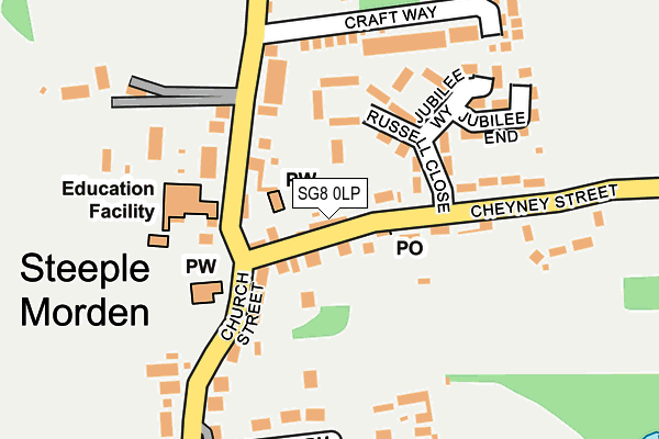 SG8 0LP map - OS OpenMap – Local (Ordnance Survey)