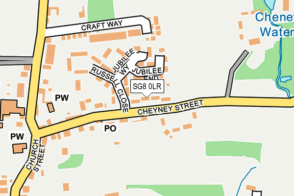 SG8 0LR map - OS OpenMap – Local (Ordnance Survey)