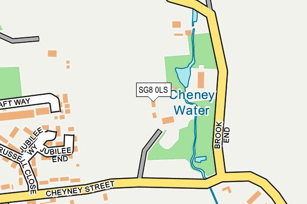 SG8 0LS map - OS OpenMap – Local (Ordnance Survey)