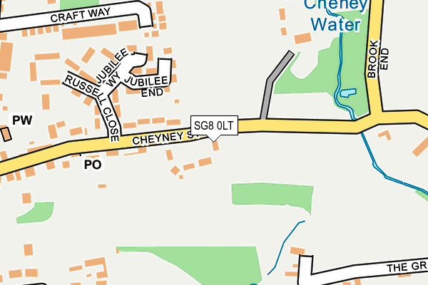 SG8 0LT map - OS OpenMap – Local (Ordnance Survey)