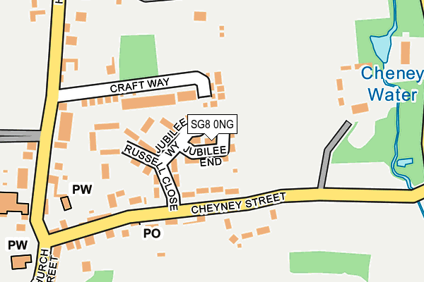 SG8 0NG map - OS OpenMap – Local (Ordnance Survey)