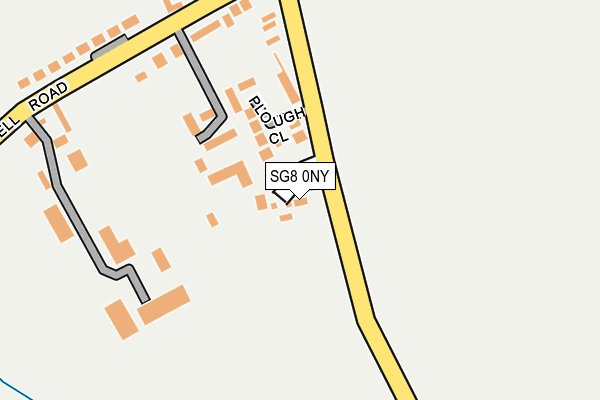 SG8 0NY map - OS OpenMap – Local (Ordnance Survey)