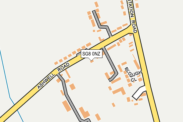SG8 0NZ map - OS OpenMap – Local (Ordnance Survey)