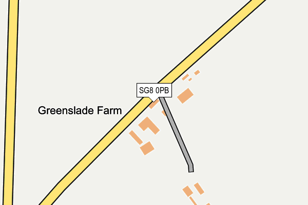 SG8 0PB map - OS OpenMap – Local (Ordnance Survey)