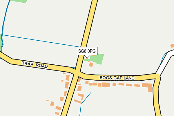 SG8 0PG map - OS OpenMap – Local (Ordnance Survey)