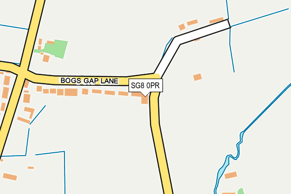 SG8 0PR map - OS OpenMap – Local (Ordnance Survey)