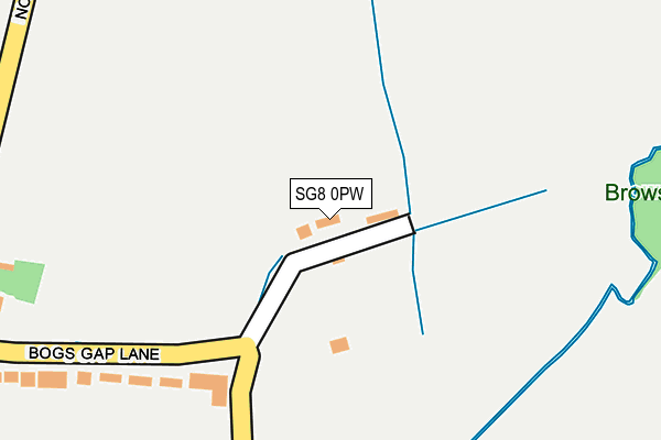 SG8 0PW map - OS OpenMap – Local (Ordnance Survey)