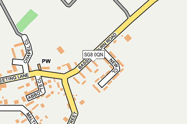 SG8 0QN map - OS OpenMap – Local (Ordnance Survey)