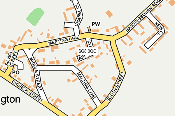 SG8 0QQ map - OS OpenMap – Local (Ordnance Survey)