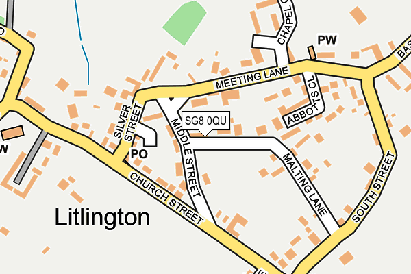 SG8 0QU map - OS OpenMap – Local (Ordnance Survey)