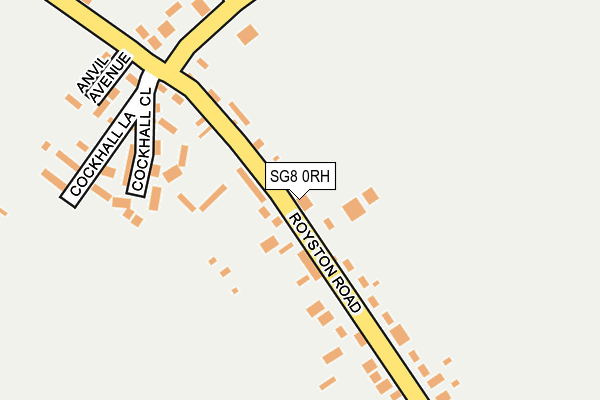 SG8 0RH map - OS OpenMap – Local (Ordnance Survey)