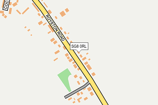 SG8 0RL map - OS OpenMap – Local (Ordnance Survey)