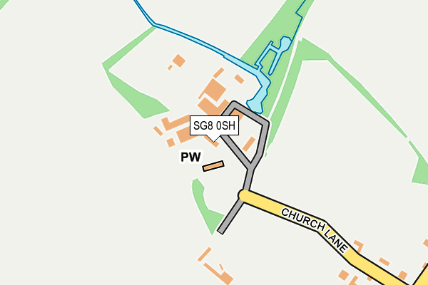 SG8 0SH map - OS OpenMap – Local (Ordnance Survey)