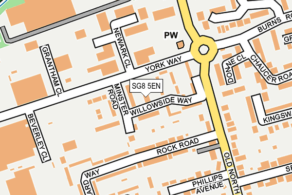 SG8 5EN map - OS OpenMap – Local (Ordnance Survey)