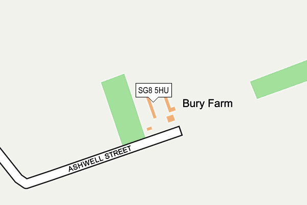SG8 5HU map - OS OpenMap – Local (Ordnance Survey)