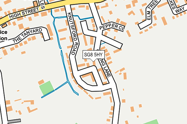 SG8 5HY map - OS OpenMap – Local (Ordnance Survey)