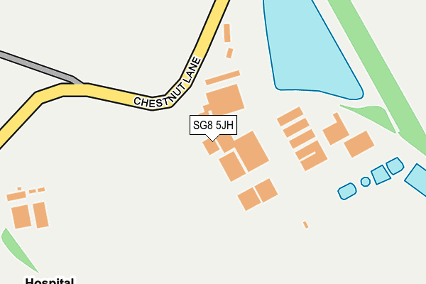 SG8 5JH map - OS OpenMap – Local (Ordnance Survey)