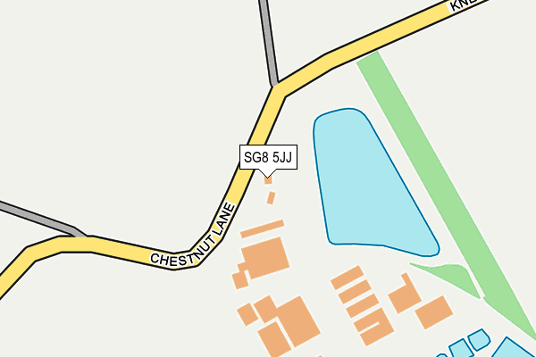 SG8 5JJ map - OS OpenMap – Local (Ordnance Survey)