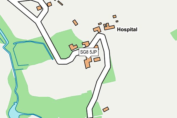 SG8 5JP map - OS OpenMap – Local (Ordnance Survey)