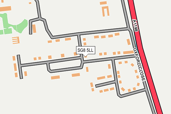 SG8 5LL map - OS OpenMap – Local (Ordnance Survey)