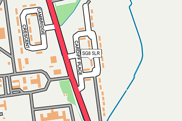 SG8 5LR map - OS OpenMap – Local (Ordnance Survey)