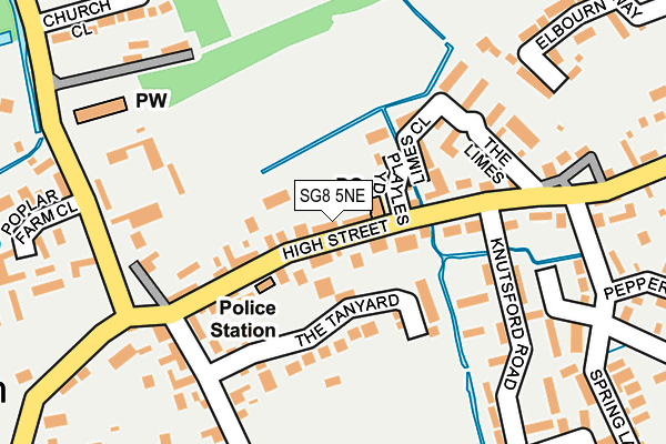 Map of WEB PSW LIMITED at local scale