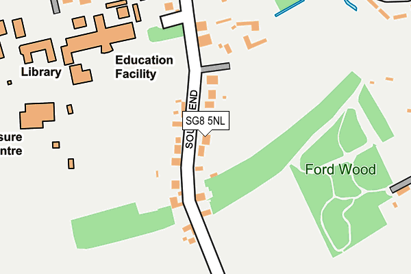 SG8 5NL map - OS OpenMap – Local (Ordnance Survey)
