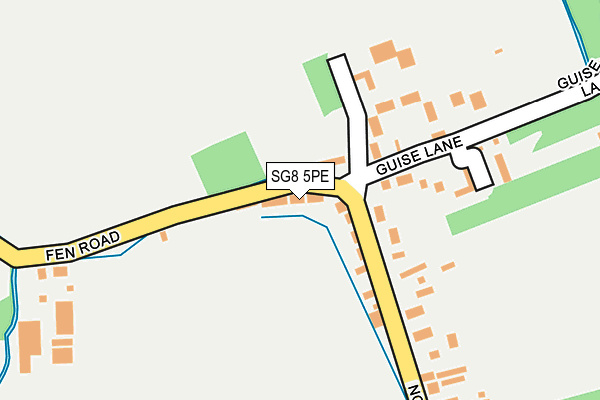 SG8 5PE map - OS OpenMap – Local (Ordnance Survey)