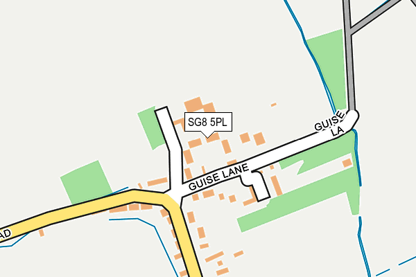 SG8 5PL map - OS OpenMap – Local (Ordnance Survey)