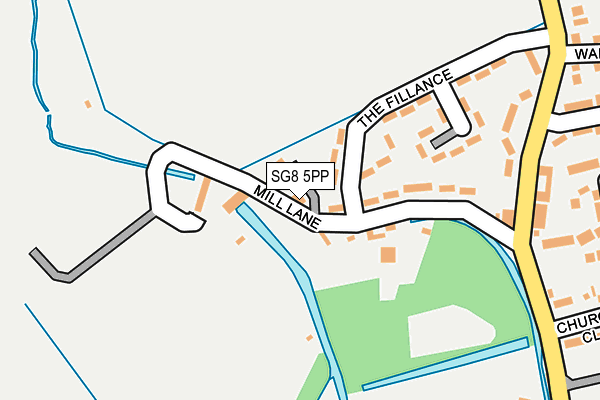 SG8 5PP map - OS OpenMap – Local (Ordnance Survey)