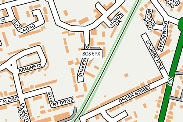 SG8 5PX map - OS OpenMap – Local (Ordnance Survey)