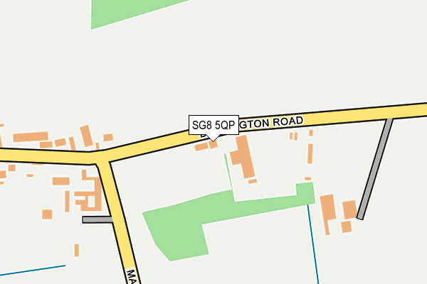 SG8 5QP map - OS OpenMap – Local (Ordnance Survey)