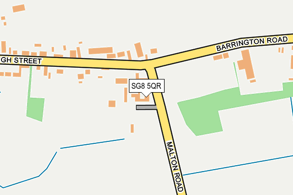 SG8 5QR map - OS OpenMap – Local (Ordnance Survey)