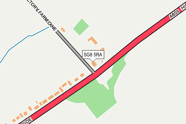 SG8 5RA map - OS OpenMap – Local (Ordnance Survey)