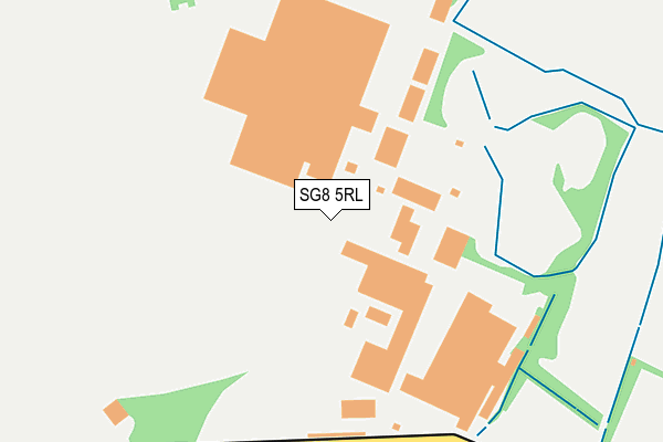SG8 5RL map - OS OpenMap – Local (Ordnance Survey)