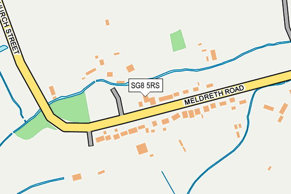 SG8 5RS map - OS OpenMap – Local (Ordnance Survey)