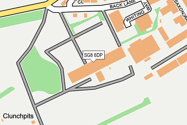 SG8 6DP map - OS OpenMap – Local (Ordnance Survey)