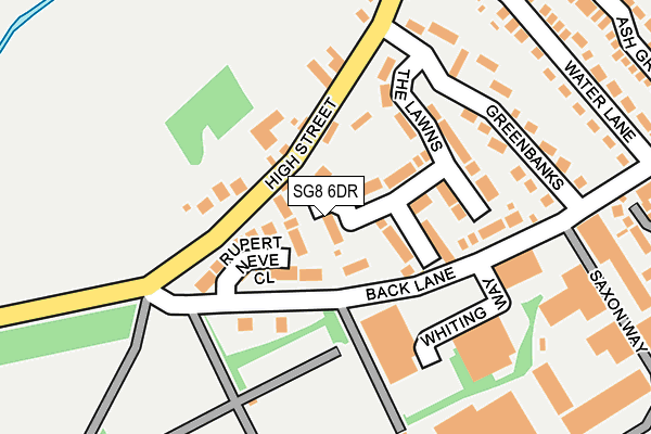 SG8 6DR map - OS OpenMap – Local (Ordnance Survey)