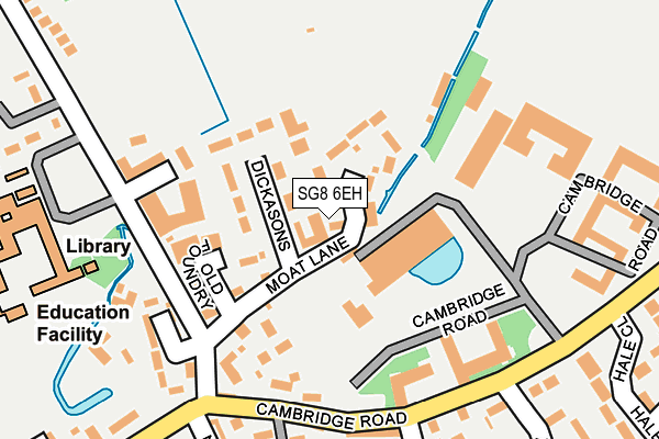 SG8 6EH map - OS OpenMap – Local (Ordnance Survey)