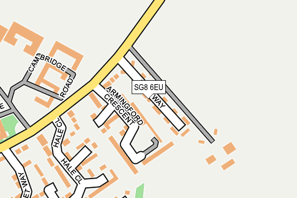 SG8 6EU map - OS OpenMap – Local (Ordnance Survey)