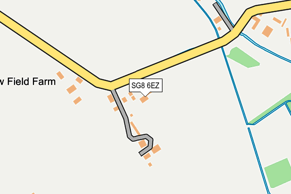 SG8 6EZ map - OS OpenMap – Local (Ordnance Survey)