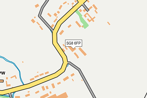 SG8 6FP map - OS OpenMap – Local (Ordnance Survey)