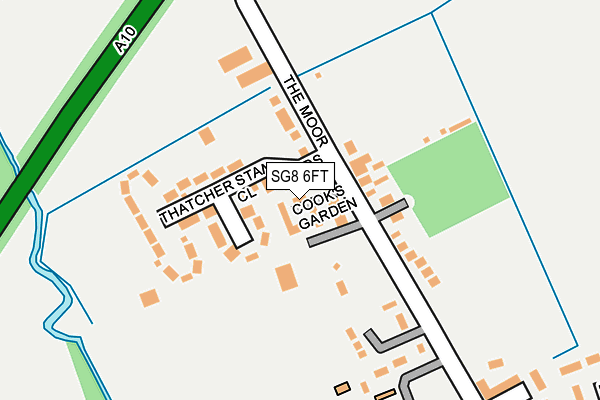 SG8 6FT map - OS OpenMap – Local (Ordnance Survey)