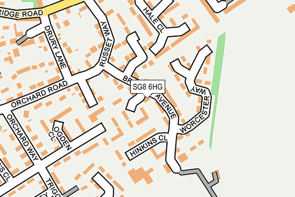 SG8 6HG map - OS OpenMap – Local (Ordnance Survey)