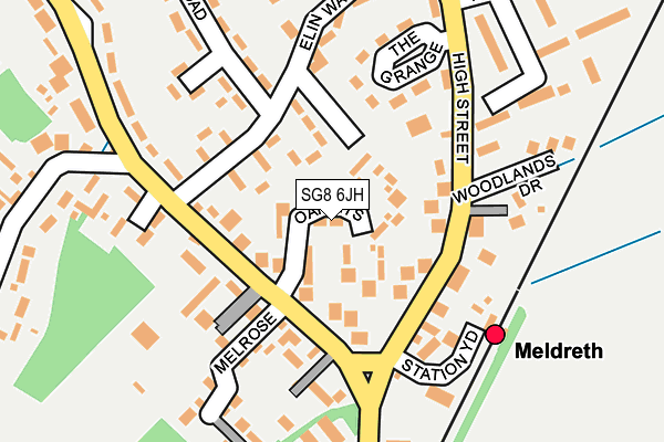 SG8 6JH map - OS OpenMap – Local (Ordnance Survey)
