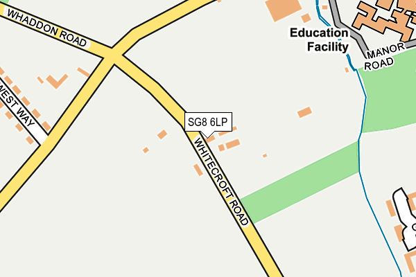 SG8 6LP map - OS OpenMap – Local (Ordnance Survey)