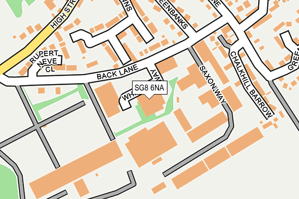 SG8 6NA map - OS OpenMap – Local (Ordnance Survey)