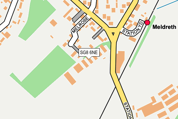 SG8 6NE map - OS OpenMap – Local (Ordnance Survey)