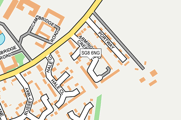 SG8 6NG map - OS OpenMap – Local (Ordnance Survey)