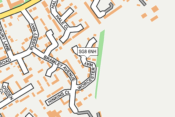 SG8 6NH map - OS OpenMap – Local (Ordnance Survey)